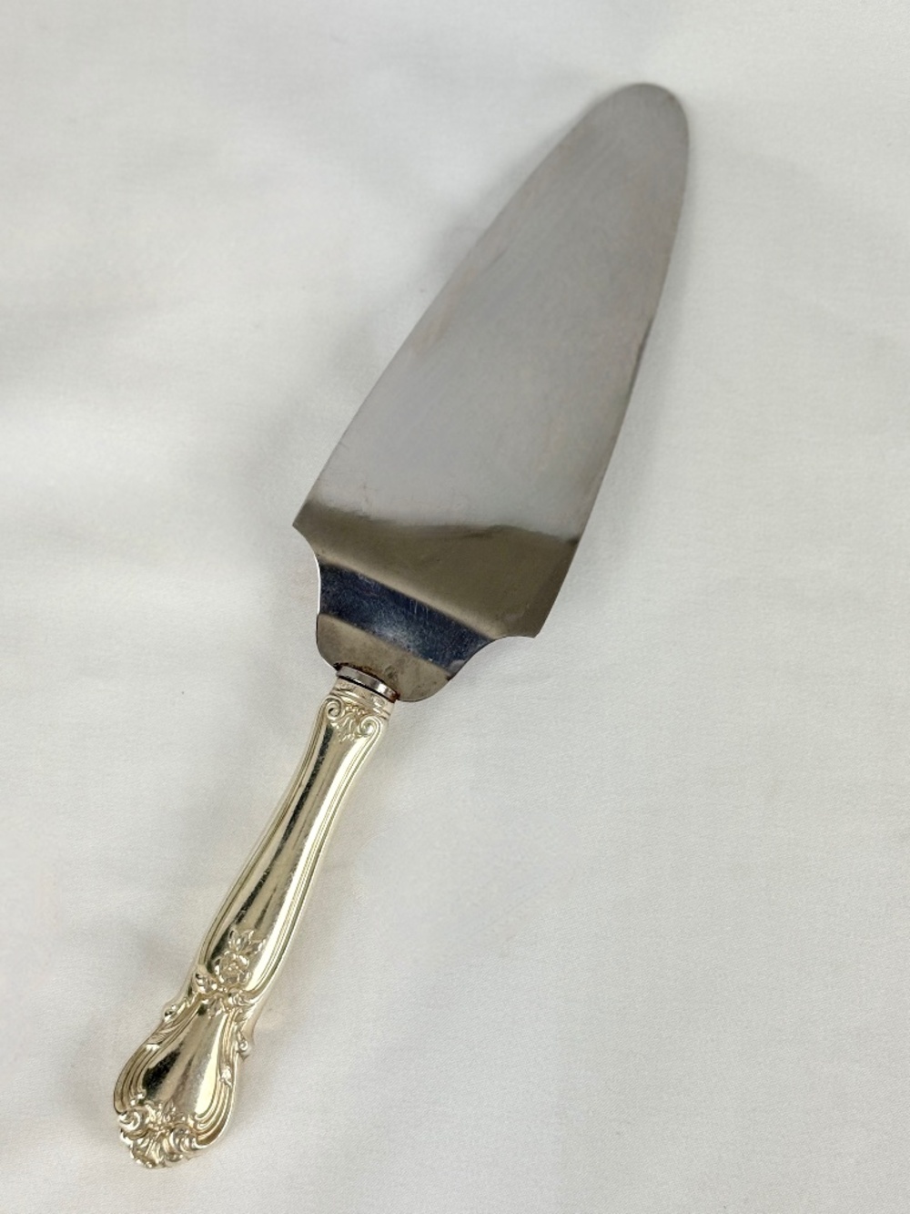 Vintage 1940 Weidlich Ancestry Sterling Silver Cake Pie Server Stainless Blade